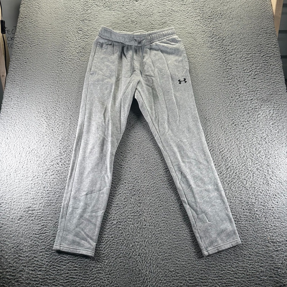 Under Armour Sweatpants Men's M Gray Fleece-lined Tapered Performance Basketball